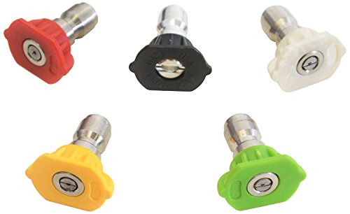 SIMPSON 80157 Universal Pressure Washer Spray Nozzles, 3400 PSI, Set of 5